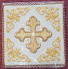 White Embroidered Chalice Pall